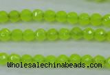 CCN2261 15.5 inches 4mm faceted round candy jade beads wholesale