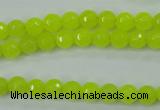 CCN2262 15.5 inches 6mm faceted round candy jade beads wholesale