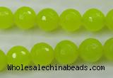 CCN2265 15.5 inches 12mm faceted round candy jade beads wholesale