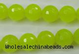 CCN2266 15.5 inches 14mm faceted round candy jade beads wholesale