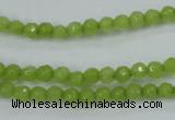 CCN2270 15.5 inches 4mm faceted round candy jade beads wholesale