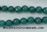 CCN2280 15.5 inches 8mm faceted round candy jade beads wholesale