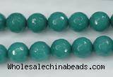 CCN2281 15.5 inches 10mm faceted round candy jade beads wholesale