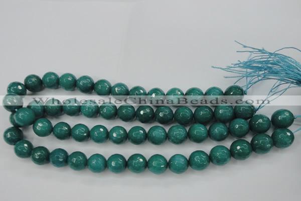 CCN2283 15.5 inches 14mm faceted round candy jade beads wholesale