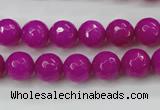 CCN2296 15.5 inches 10mm faceted round candy jade beads wholesale