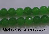 CCN2300 15.5 inches 8mm faceted round candy jade beads wholesale