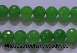 CCN2301 15.5 inches 10mm faceted round candy jade beads wholesale