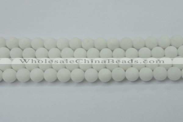 CCN2400 15.5 inches 4mm round matte candy jade beads wholesale