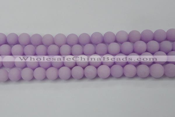 CCN2401 15.5 inches 4mm round matte candy jade beads wholesale