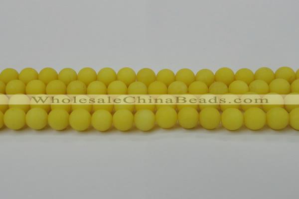 CCN2408 15.5 inches 4mm round matte candy jade beads wholesale