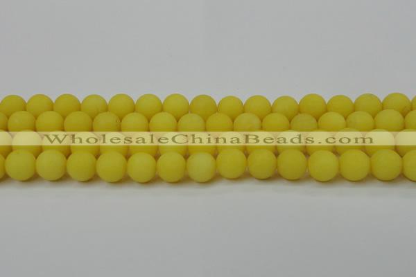 CCN2428 15.5 inches 6mm round matte candy jade beads wholesale