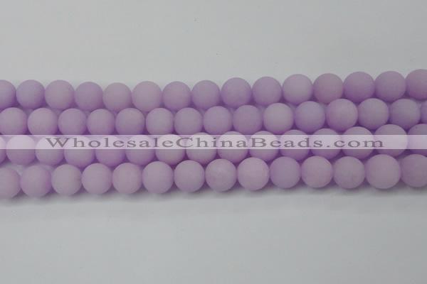 CCN2441 15.5 inches 8mm round matte candy jade beads wholesale