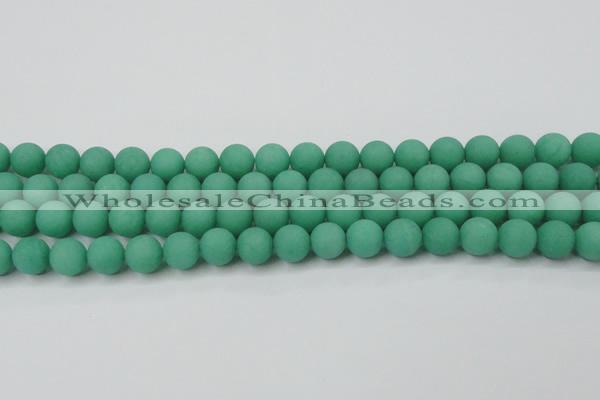 CCN2450 15.5 inches 8mm round matte candy jade beads wholesale