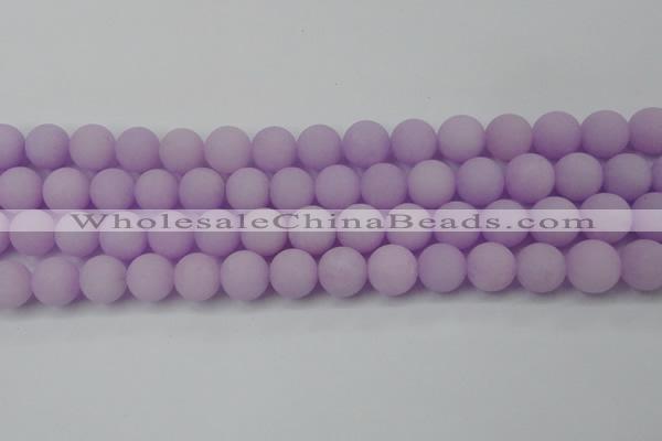 CCN2461 15.5 inches 10mm round matte candy jade beads wholesale