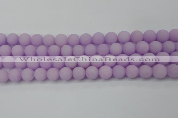 CCN2501 15.5 inches 14mm round matte candy jade beads wholesale