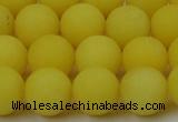 CCN2508 15.5 inches 14mm round matte candy jade beads wholesale