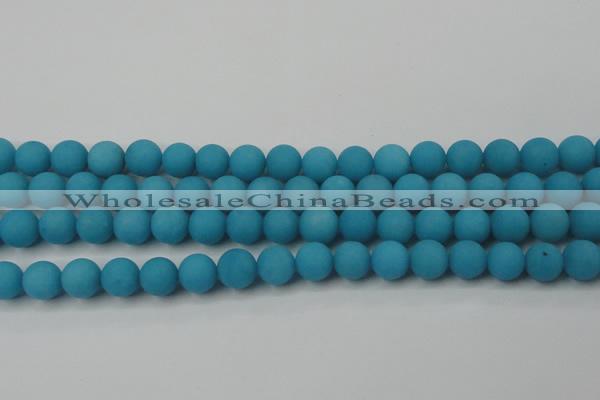 CCN2511 15.5 inches 14mm round matte candy jade beads wholesale