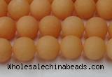 CCN2517 15.5 inches 8mm round matte candy jade beads wholesale