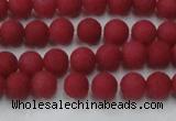 CCN2529 15.5 inches 4mm round matte candy jade beads wholesale