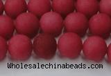 CCN2533 15.5 inches 12mm round matte candy jade beads wholesale