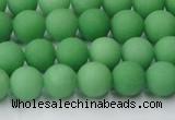 CCN2538 15.5 inches 8mm round matte candy jade beads wholesale