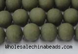 CCN2546 15.5 inches 10mm round matte candy jade beads wholesale