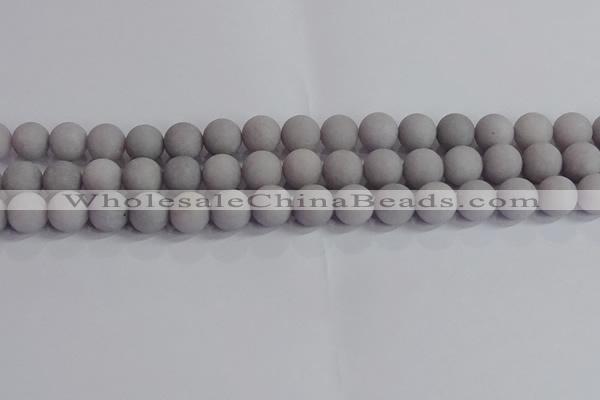 CCN2583 15.5 inches 10mm round matte candy jade beads wholesale