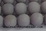 CCN2584 15.5 inches 12mm round matte candy jade beads wholesale