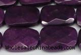 CCN2634 15.5 inches 18*25mm faceted trapezoid candy jade beads