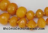 CCN2645 15.5 inches 5*8mm - 12*16mm faceted rondelle candy jade beads