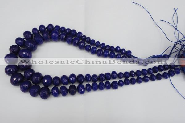 CCN2650 15.5 inches 5*8mm - 12*16mm faceted rondelle candy jade beads