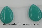 CCN2703 Top-drilled 18*25mm flat teardrop candy jade beads