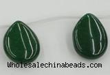 CCN2709 Top-drilled 18*25mm flat teardrop candy jade beads