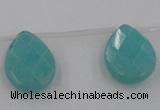 CCN2722 Top-drilled 18*25mm briolette candy jade beads wholesale