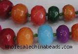 CCN2756 15.5 inches 5*8mm - 12*16mm faceted rondelle candy jade beads