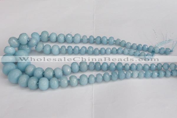 CCN2759 15.5 inches 5*8mm - 12*16mm faceted rondelle candy jade beads