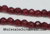 CCN2813 15.5 inches 3mm tiny faceted round candy jade beads