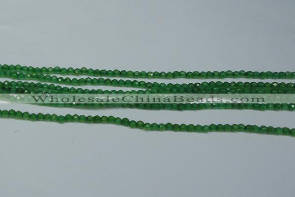 CCN2819 15.5 inches 3mm tiny faceted round candy jade beads