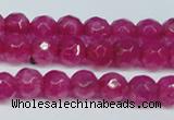 CCN2830 15.5 inches 5mm faceted round candy jade beads