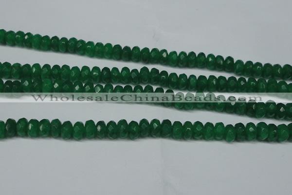 CCN2864 15.5 inches 4*6mm faceted rondelle candy jade beads