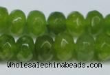 CCN2874 15.5 inches 5*8mm faceted rondelle candy jade beads