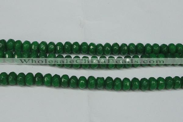 CCN2875 15.5 inches 5*8mm faceted rondelle candy jade beads