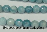 CCN2932 15.5 inches 8mm faceted round candy jade beads