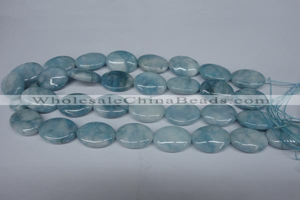 CCN2952 15.5 inches 18*25mm oval candy jade beads wholesale