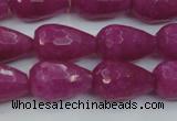 CCN3001 15.5 inches 10*15mm faceted teardrop candy jade beads