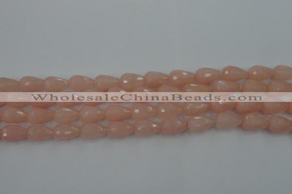 CCN3004 15.5 inches 10*15mm faceted teardrop candy jade beads