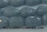 CCN3007 15.5 inches 10*15mm faceted teardrop candy jade beads