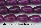 CCN3755 15.5 inches 8*12mm teardrop candy jade beads wholesale