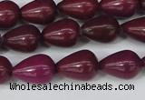 CCN3768 15.5 inches 10*14mm teardrop candy jade beads wholesale