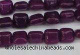 CCN3790 15.5 inches 8*8mm square candy jade beads wholesale